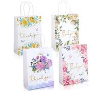 Kesote Paper Party Bags with Handles Party Favor Bags Local Store Thank You Supplies Birthday Party Paper Bags - Pack of 12