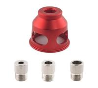 KESOTO 6/8/10mm Self-Centering Dowel Jig Set with Drill Bushings, Portable Vertical Machine Made of Stainless Steel and Aluminum Alloy, Red