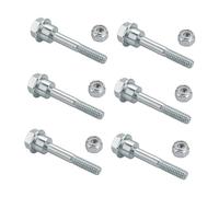 KESOTO 6 Pack Snow Plow Lug Bolts and Lock Nuts Kit, Heavy Duty Hardware Supplies, Professional Snowblower Parts Accessories