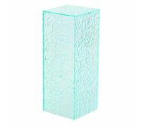KESOTO Acrylic Display Stand Display Block Dessert Pedestal Cake Riser With Translucent Faceted Acrylic That Elevates And , Light Green , Large