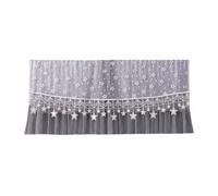 KESOTO Air Conditioner Cover Split Cooling Unit Curtain Indoor Dust Protector Wind Softening Decorative Panel Linen With Raised Embroidery suitable for , Gray , Open 88