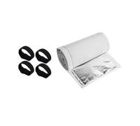 KESOTO Air Duct Insulation Cover Conduit Sleeve with Tool Hook and Loop Closure and Four Strap Fixing in Oxford Exterior and Foil Liner with Insulating , White Velcro , 183 26cm