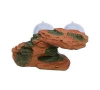KESOTO AQUARIUM FLAT DECORATION TURTUGA RAMPA SHALE TORTOISE SCALE STEP ORNAMENT, Desert