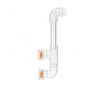 KESOTO Aquarium Rotating Outlet Kit Outlet Nozzle Return Fittings Easy Assembly Clear Tubes Impeller Uses Current For Moving Discharge Suitable for home, 25mm, style to 3