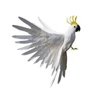 KESOTO Artificial Lifelike Bird Figurine for Decoration, 15.7inch White