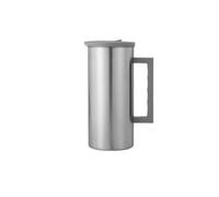 KESOTO Beverage Kettle Stainless Steel Pitcher Jug Carafe with Lid Thickened Metal Construction V Spout Pouring Wide Mouth Clean Ergonomic Handle Suitable, Array, Silver Gray Lid, 1600ml