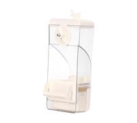 KESOTO Bird Cage Feeder Automatic Parrot Foraging Feeder Hanging Feeding Station for Cockatiel, White