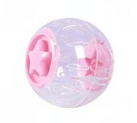 KESOTO Bird Exercise Ball Parrot Exercise Wheel Toy Ventilated Smooth Movement Construction Engaging Activity Suitable for Small Birds Indoor Play, Pink, 25CM