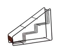 KESOTO Black Wire Syrup Bottle Holder, Bottle Storage Organiser, Coffee Syrup Stand Rack Bar Organizer Drink Jar Holder Storage Countertop Display Organizer for Syrup, Wine, Dressing, 3 Grids