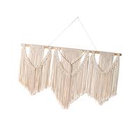KESOTO Bohemian Wall Hanging Tapestry Bedside Wall Decor Hand-Woven Macrame Tapestry Tassel Decor for Bedroom Home, Style A