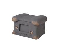 KESOTO Bone Shaped Pet Urn Casket Souvenir Organizer Keepsake Case Memory Supplies Large Capacity Memorial Keepsake for Pets Ashes, Gray