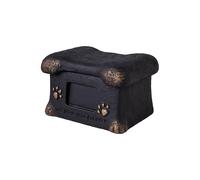 KESOTO Bone Shaped Pet Urn Casket Souvenir Organizer Keepsake Case Memory Supplies Large Capacity Memorial Keepsake for Pets Ashes, Black