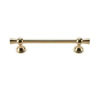 KESOTO Cabinet Drawer Handle Pull Knob Bar Brass Hardware with Polished Finish and Smooth Rounded Styling Comfortable Grip with Cylindrical Profile and Round, Array, Gold, 128mm