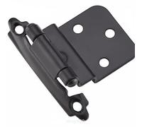 KESOTO Cabinet Hinge Self Closing Hinge Door Hinge Hinge Spring Hinge Iron with Electroplated Surface for Wear Resistance Suitable for Kitchen remodeling, Black
