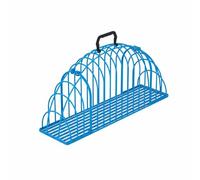 KESOTO Cat Grooming Cage Iron Construction Double Door Pet Carrier Secure Holder Portable Design Suitable for Medical Home, Blue, Xxl