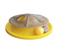 KESOTO Cat Interactive Plaything Toy Teaser With Rotating Motion And Open Entry Points Made Of Polypropylene Suitable for kittens adult cats indoor enrichment
