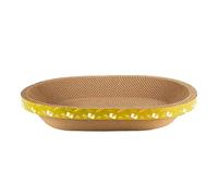 KESOTO Cat Scratcher, Cardboard, Lounge, Bed, Scratcher, Oval Sofa, Recycling Board, Scratching Post, Cat Scratcher, Resting Bowl, 58cmx40cmx9cm