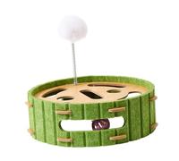 KESOTO Cat Scratcher Toy with Interactive Balls Cats Play Board Pet Furniture Supplies for Clawing, Round