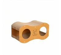 KESOTO Cat Scratching Tunnel Cat House Cat Scratcher Cat Tunnel Cat Bed With Dense Multi Layer Cardboard And Hollow Interior For Play And Rest suitable for, color to 2, 53 X 23.8 X 27 Cm