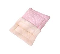 KESOTO Cat Sleeping Bag Cat Half Covered Cave Pet Sack Multipurpose Self Warm Blanket Pet Pad Cat Bed Mat for Dog Chihuahua Puppy, m pink