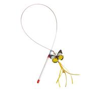 KESOTO Cat Toy with Bells, Fun, Lightweight And Ergonomic, Shaped Like A Bell, for Training Kittens, yellow Butterfly