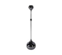 KESOTO Decorative Candle Stand Elegant Candle Holder Candlestick Ornament Tealight Holder Featuring Reflective Iron and Clean for Wedding Tables Home Mantels, Gunmetal Black, Large 8×8×35cm