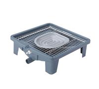 KESOTO Dog Toilet Training Toilet with Drain Pipe Mesh Grids Toilet Dog Potty Pan for