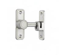 KESOTO Door Lock Latch Sliding Push Pull Bolt Zinc Alloy Easy Installation Suitable for Restroom Bedroom Apartment, Flash Silver Luminous