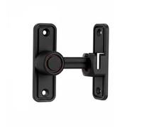 KESOTO Door Lock Latch Sliding Push Pull Bolt Zinc Alloy Easy Installation Suitable for Restroom Bedroom Apartment, Matte Black