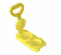 KESOTO Dumpling Maker Wrapper Press Dumpling Tool Pastry Press Empanada Featuring 2 in 1 Grade PP Material for Fast Flattening and Tight Seals Suitable for, Yellow
