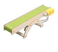 KESOTO Educational Conveyor Belt Model Kit DIY Mechanical Science Project Electric Motor Assembly Learning Toy Wiring Study Suitable for classroom practice