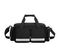 KESOTO Emergency First Aid Storage Bag Structured Supply Storage Bag with Shoulder Strap Heavy Duty for Camping, Travel, Camping, Black
