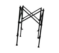 KESOTO Extendable Folding Table Leg, Lightweight Foldable Leg Riser, Adjustable Steel Replacement for Kitchen, Outdoor Table, DIY, Black S
