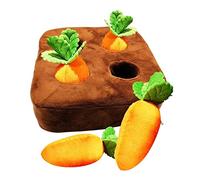 KESOTO Funny Garden Carrot Toy, Interactive Pet Puzzle Toy, Snuffle Mat, 4Pcs Carrot