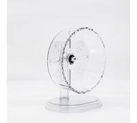 KESOTO Hamster Exercise Wheel Quiet Running Wheel Stand Base Cage Accessory -Through Design Suitable for Dwarf and Syrian Hamsters Home, 21cm