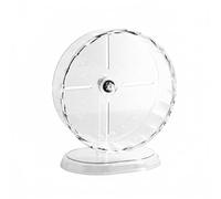 KESOTO Hamster Exercise Wheel Quiet Running Wheel Stand Base Cage Accessory -Through Design Suitable for Dwarf and Syrian Hamsters Home, 24cm