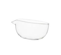 KESOTO High Borosilicate Glass Matcha Bowl Chawan with Pouring Spout, Heat Resistant Teacup Teaware, Chawan Tea Bowl, Matcha Mixer Tea Cup for Kitchen Office Home, 370ML