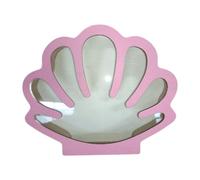 KESOTO Holder Display Box Storage Box Collection Keepsake Holder with Acrylic Front for Home Tooth Sea Glass, Pink