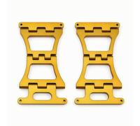 KESOTO Industrial Hinge Motorcycle Luggage Hinge Kit Hardware Bracket Plate Aluminum Alloy Structure Secure Closure Suitable for American Hard Cases Custom Builds, Gold