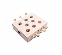 KESOTO Interactive Rodent Activity Box With Multi Hole Layout Wooden Construction Sturdy Build Engaging Pounce Play suitable for indoor play areas pet parents, Doll