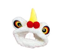 KESOTO Lion Dance Dog Hats Pet Costume Hat Cute Head Accessories Caps for Small Pets Costume