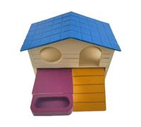 KESOTO Little Hiding Party of Animals Hamster House Execution Play Toy Refuge, Fun, Hide Wooden Cabin for Hamster for Gerbil