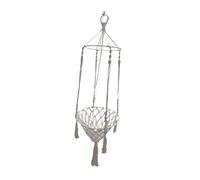 KESOTO Macrame Cat Hammock, Hanging Cat Bed, Bohemian Cat Toy for Resting, Sleeping, Playing And Climbing, Diameter 30CM