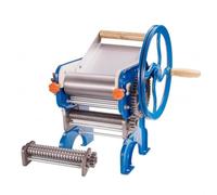 KESOTO Manual Noodle Machine Steel Plate Pasta Cutter Roller Dumpling Wrapper Maker Hand Crank with Two Knife Options for Different Noodle Widths Suitable for Kitchen Cooking