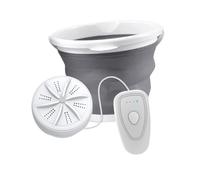 KESOTO Mini Turbine Washing Machine for Underwear with Portable Water Cover for Business Trips Bedroom for Touring RVS Camps
