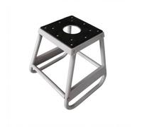 KESOTO Motorcycle Repair Stand Lift Jack Base Iron Maintenance Stand With Low Rectangular Base And Angled Supports Secure Top Plate For Oil Changes And Wheel