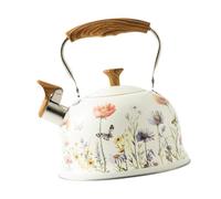 KESOTO Multifunctional 3L Whistling Kettle with Large Capacity And Wooden Handle, Ideal for Coffee And Tea While Traveling.