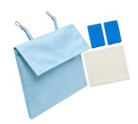 KESOTO Pack for Pet Cage Pet Cooling Pouch Washable Space Saving Summer Hanging Pouch Bag for Rodents Bunny Indoor, Blue with 2 Box