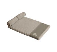 KESOTO Pet Blanket Pet Cushion Sleeping Mat Dog Basket Made of PU Artificial Leather And Sponge Removable Easy to Clean for Animal Cage Pet Area, Gray XL 75cmx55cm