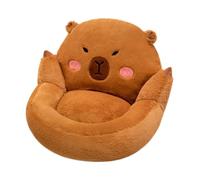 KESOTO Plush Chair Cushion Cute Capybara Modern Semi Surrounded Chair Pad Cartoon for Home Decor Gaming Apartment Hotel Office, Style A